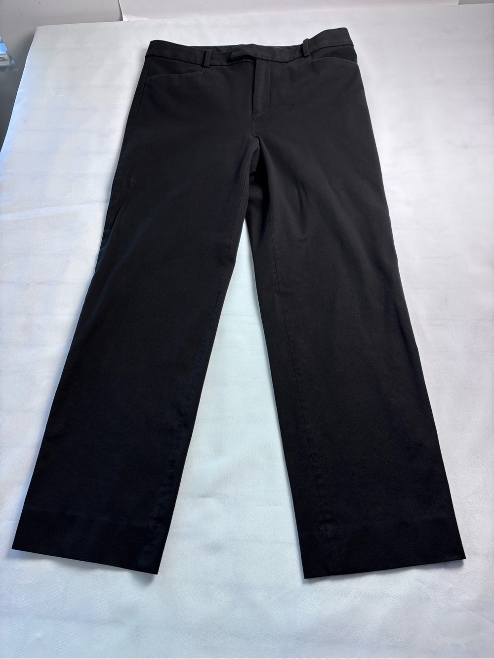 Banana Republic Sloan Black Slim Fit Mid Rise Trousers Size 8 Work Office